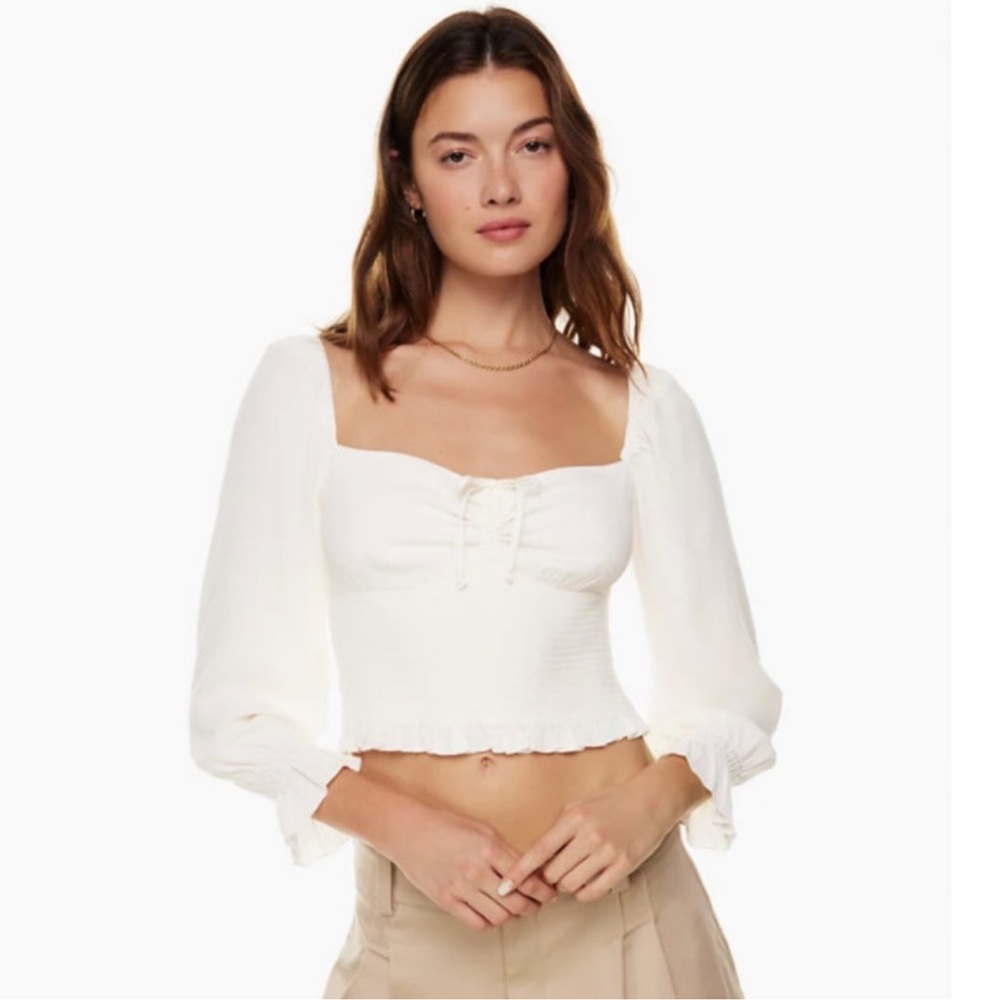 Sunday Best Sinatra White Blouse Top